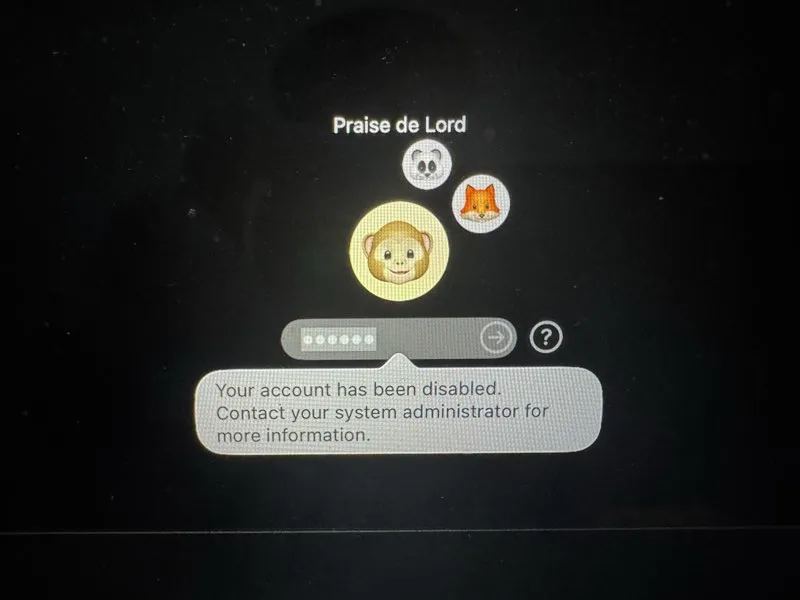 Cuenta deshabilitada tras intentos fallidos