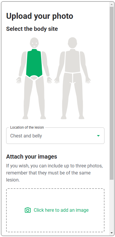 Upload screen