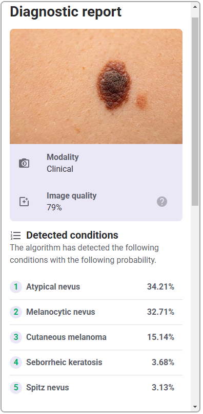 Diagnostic report